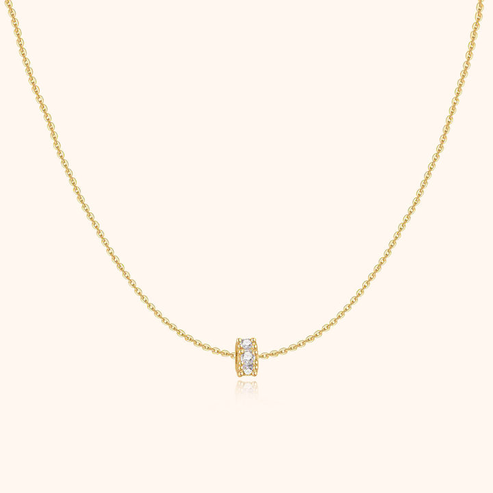 Sparkling Circle Necklace – Valerie-Gold-State of Style