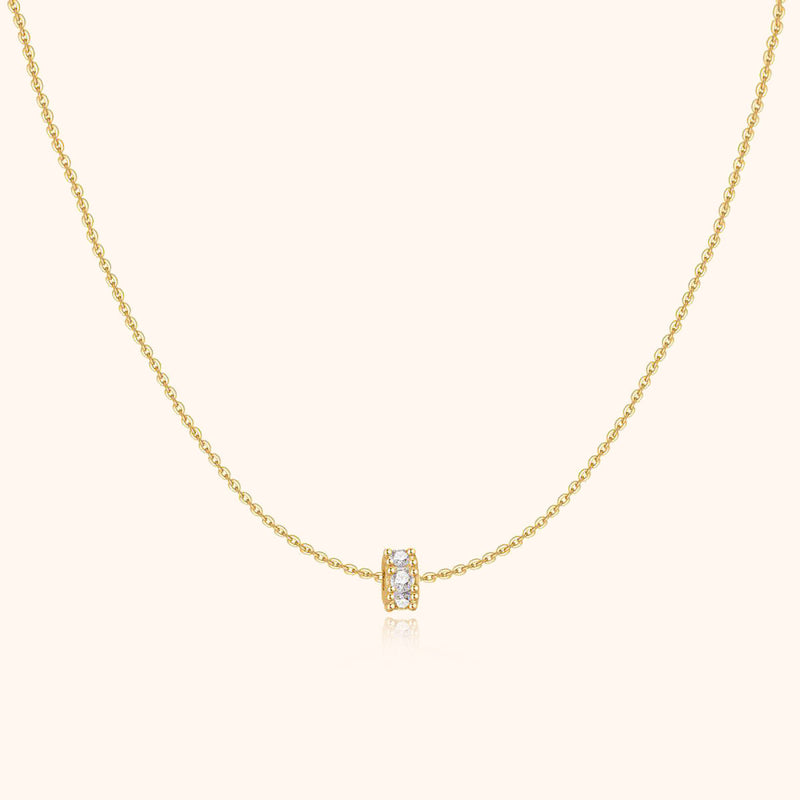 Sparkling Circle Necklace – Valerie-Gold-State of Style