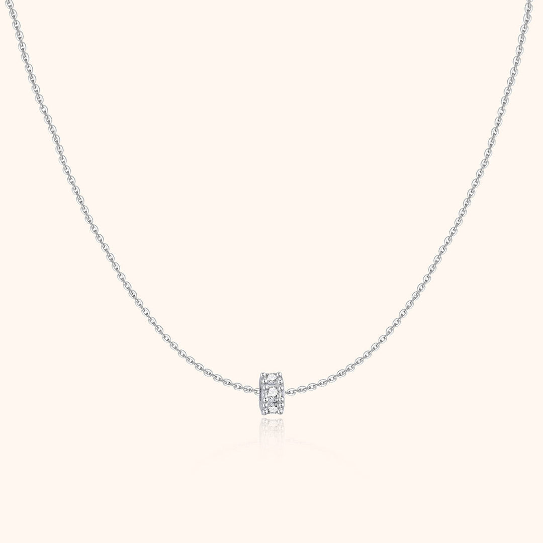Sparkling Circle Necklace – Valerie-Silver-State of Style