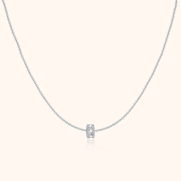 Sparkling Circle Necklace – Valerie-Silver-State of Style