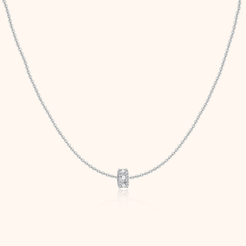 Sparkling Circle Necklace – Valerie-Silver-State of Style