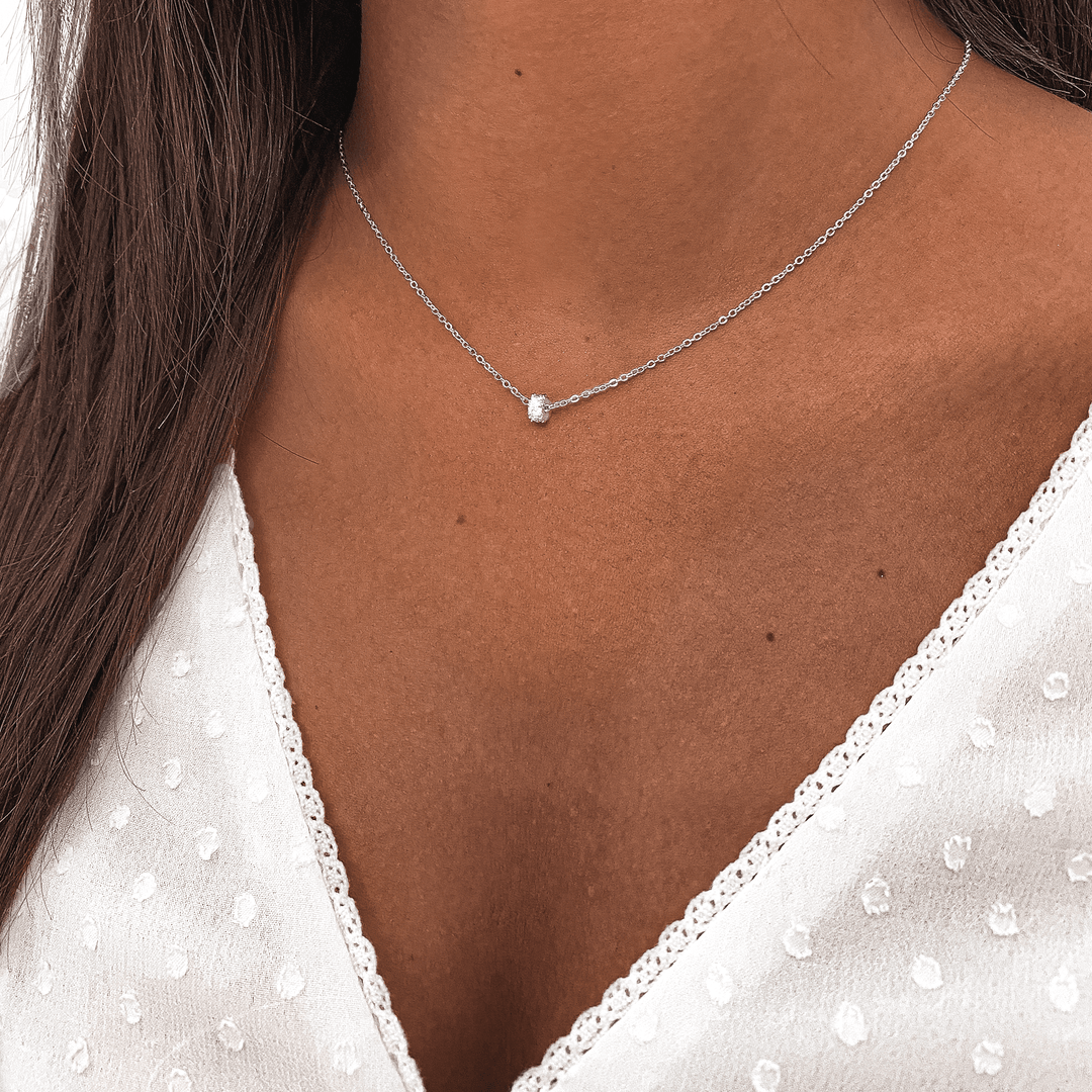 Sparkling Circle Necklace – Valerie-Silver-State of Style