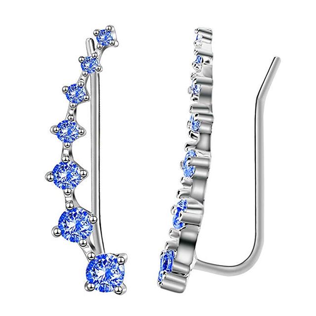 Sparkling Dangle Earrings-Blue zircon-State of Style