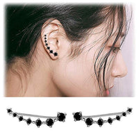 Sparkling Dangle Earrings-Silver-State of Style