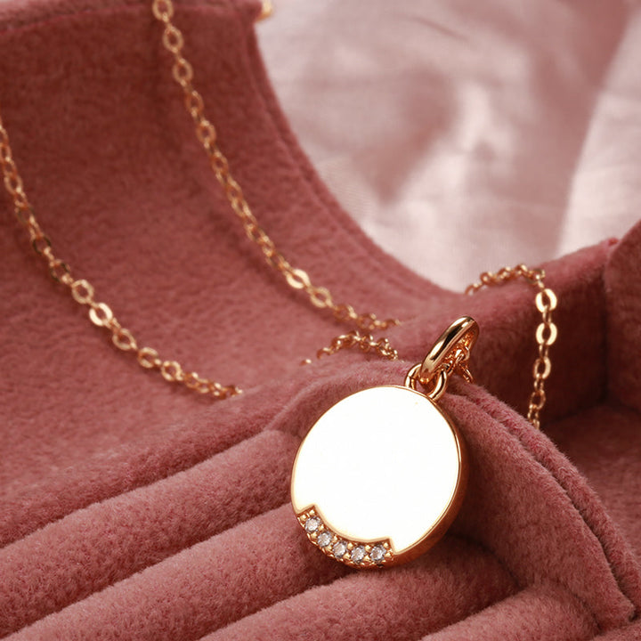 Sparkling Dangle Necklace | Hot Charm Jewellery-White zircon-45cm-State of Style