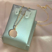 Sparkling Dangle Necklace | Hot Charm Jewellery-White zircon-45cm-State of Style