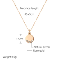 Sparkling Dangle Necklace | Hot Charm Jewellery-White zircon-45cm-State of Style