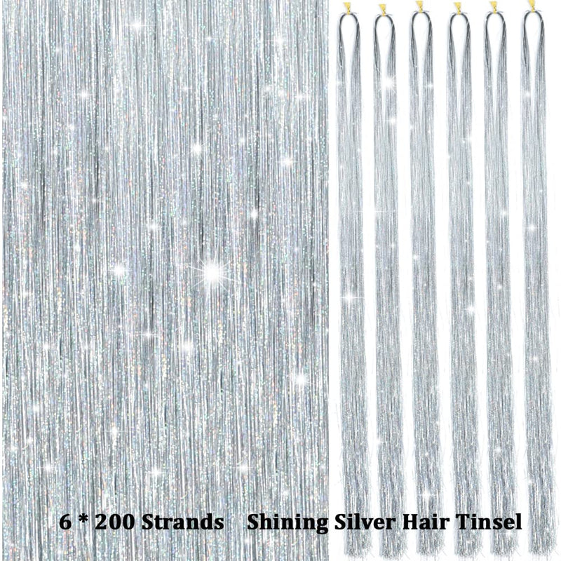 Sparkling Hair Tinsel Kit – Strands of Glitter!-Gold-State of Style