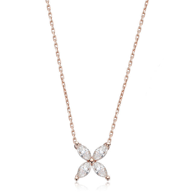 Sparkling Moissanite Eye Necklace | Full Cut Jewellery-Blue-State of Style