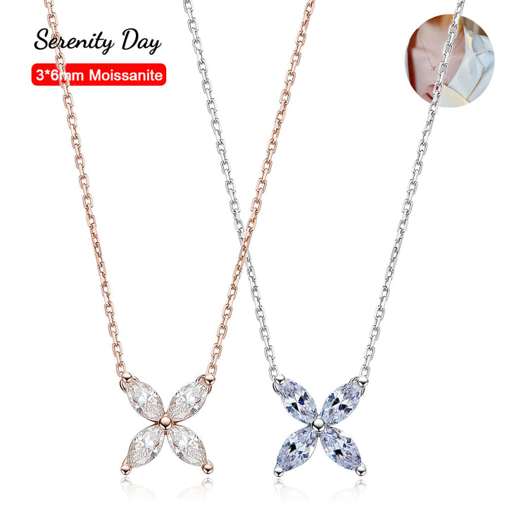 Sparkling Moissanite Eye Necklace | Full Cut Jewellery-Yellow-State of Style