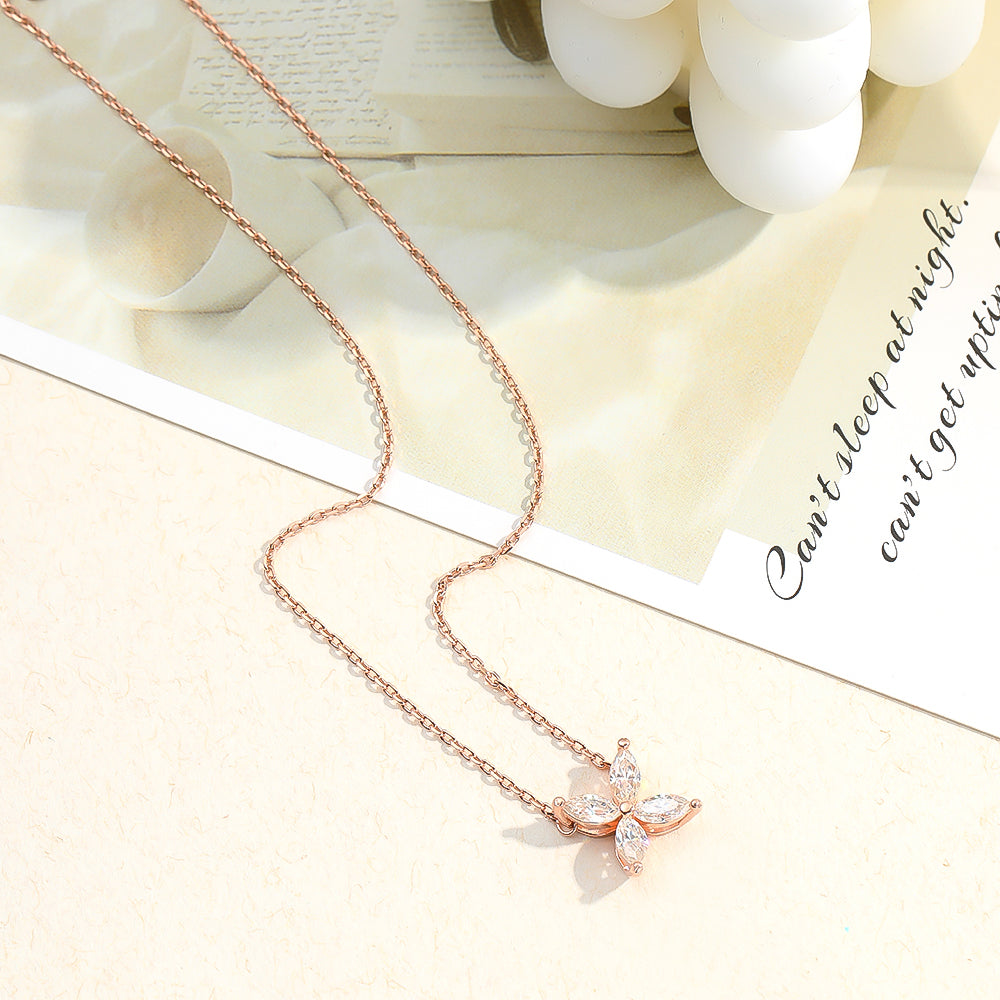 Sparkling Moissanite Eye Necklace | Full Cut Jewellery-Yellow-State of Style