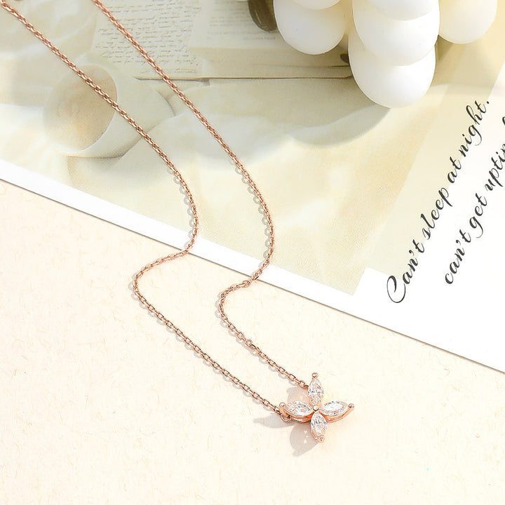 Sparkling Moissanite Eye Necklace | Full Cut Jewellery-Yellow-State of Style