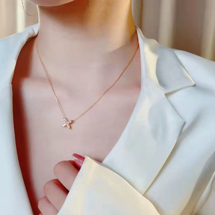 Sparkling Moissanite Eye Necklace | Full Cut Jewellery-Yellow-State of Style