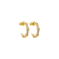 Sparkling Open Hoops - Elara-Gold-State of Style