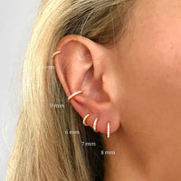 Sparkling Pavé Earrings - Lumina-6mm-Gold-State of Style