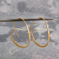 Spiral Shaped Earrings - Serina-Gold-State of Style