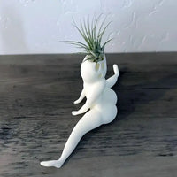 SpookyBuddy Ghost-Shaped Air Plant Display-State of Style