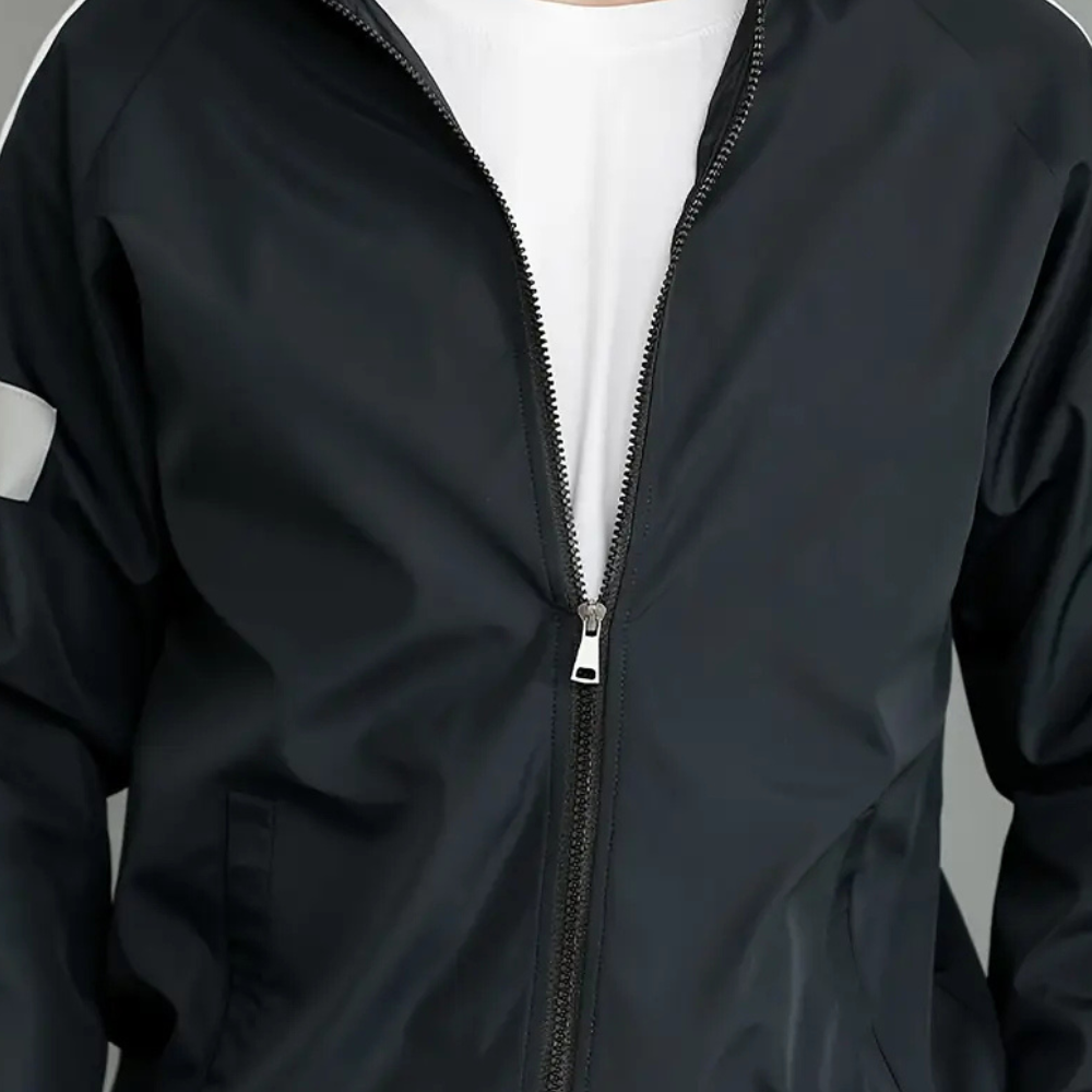 Sporty and Comfortable Tracksuit for Men - Milan-Black-S-State of Style
