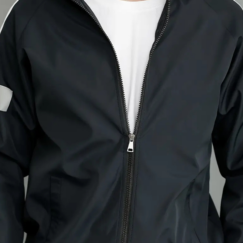 Sporty and Comfortable Tracksuit for Men - Milan-Black-S-State of Style