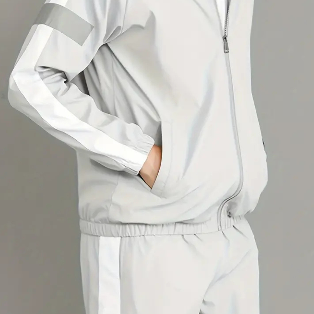 Sporty and Comfortable Tracksuit for Men - Milan-Black-S-State of Style