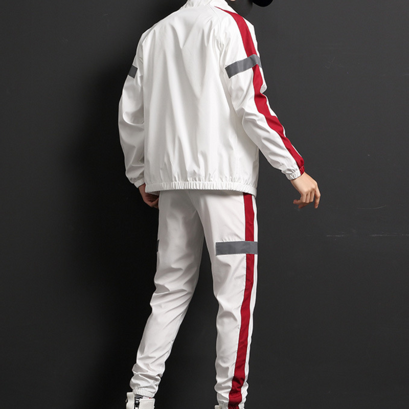 Sporty and Comfortable Tracksuit for Men - Milan-Black-S-State of Style