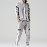 Sporty and Comfortable Tracksuit for Men - Milan-Gray-S-State of Style