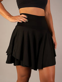 Sporty & Functional Women's Tennis Skirt with Shorts and Pockets – Maja-Black-S-State of Style