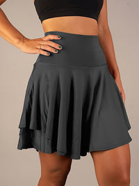 Sporty & Functional Women's Tennis Skirt with Shorts and Pockets – Maja-Gray-S-State of Style