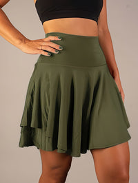 Sporty & Functional Women's Tennis Skirt with Shorts and Pockets – Maja-Green-S-State of Style