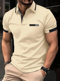 Sporty Lapel Shirt | Casual Comfort-apricot-Small-State of Style