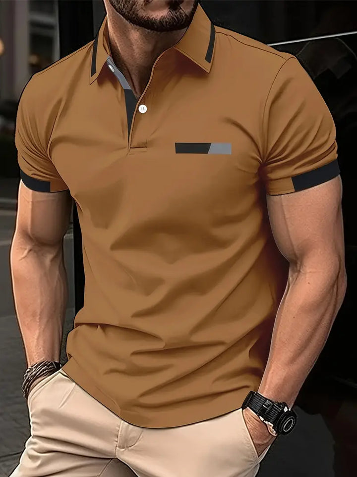 Sporty Lapel Shirt | Casual Comfort-Coffee-Small-State of Style