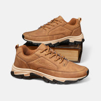 Sporty Leather Laced Shoes for Men - Liam-Black-5.5-State of Style