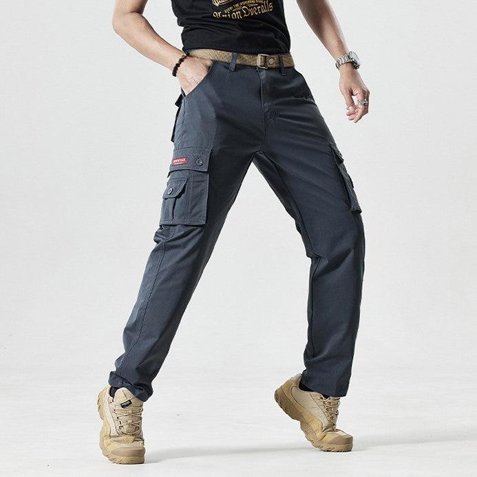 Sporty Men's Cargo Pants - Max-Grey-30-State of Style