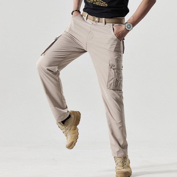 Sporty Men's Cargo Pants - Max-Olive Green-30-State of Style