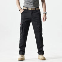 Sporty Men's Cargo Trousers - Max-Black-30-State of Style