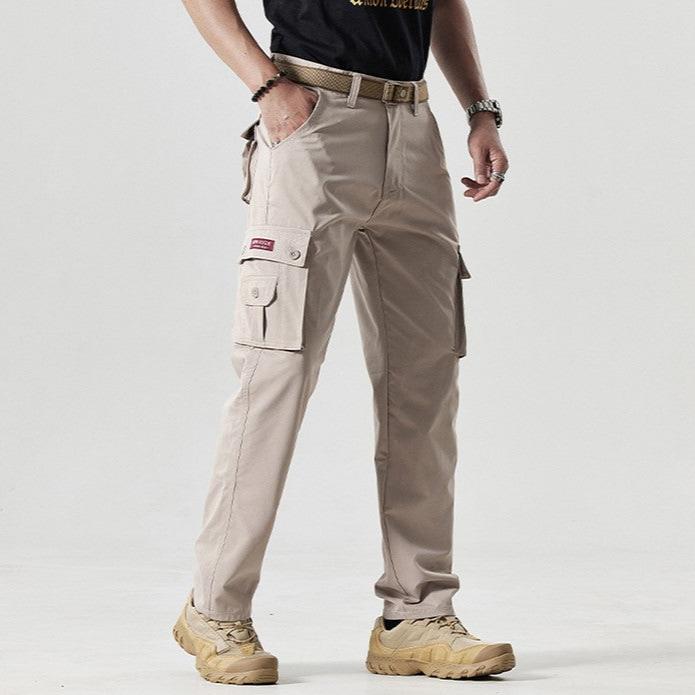 Sporty Men's Cargo Trousers - Max-Khaki-30-State of Style