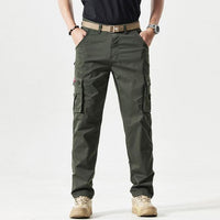Sporty Men's Cargo Trousers - Max-Olive Green-30-State of Style