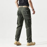 Sporty Men's Cargo Trousers - Max-Olive Green-30-State of Style
