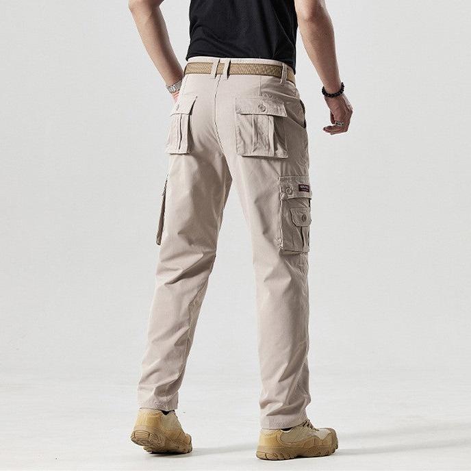 Sporty Men's Cargo Trousers - Max-Olive Green-30-State of Style