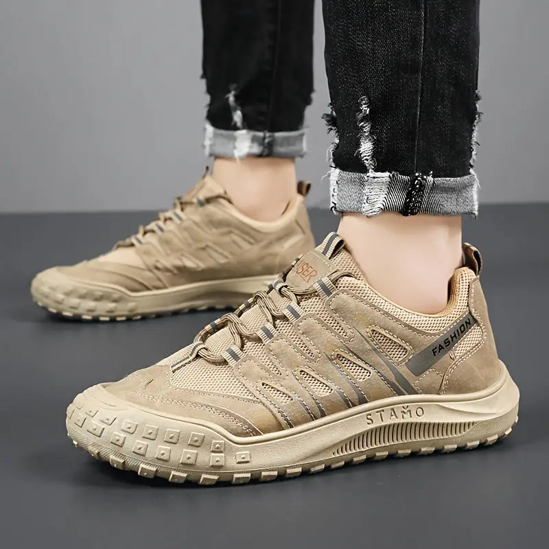 Sporty Men's Hiking Shoes - TrailRoyal-Green-6-State of Style