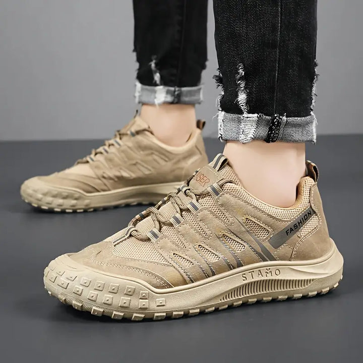 Sporty Men's Hiking Shoes - TrailRoyal-Green-6-State of Style