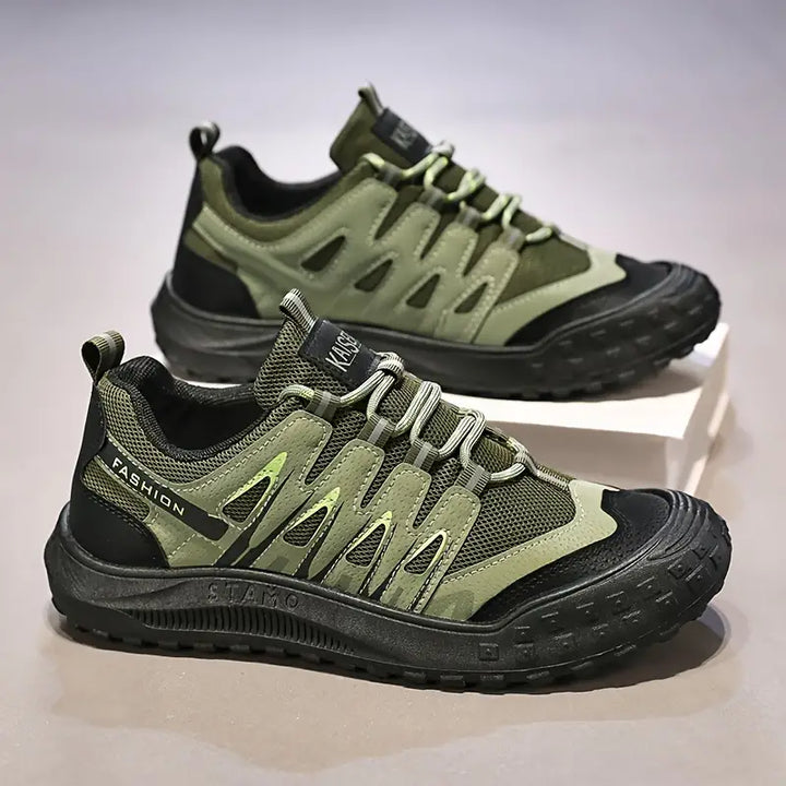 Sporty Men's Hiking Shoes - TrailRoyal-Green-6-State of Style