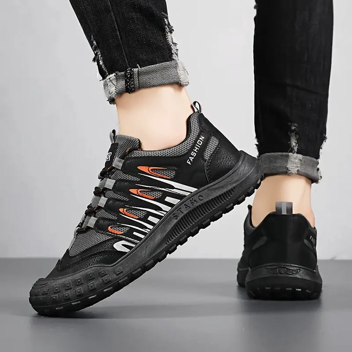 Sporty Men's Mountain Shoes - TrailRoyal-Green-7-State of Style