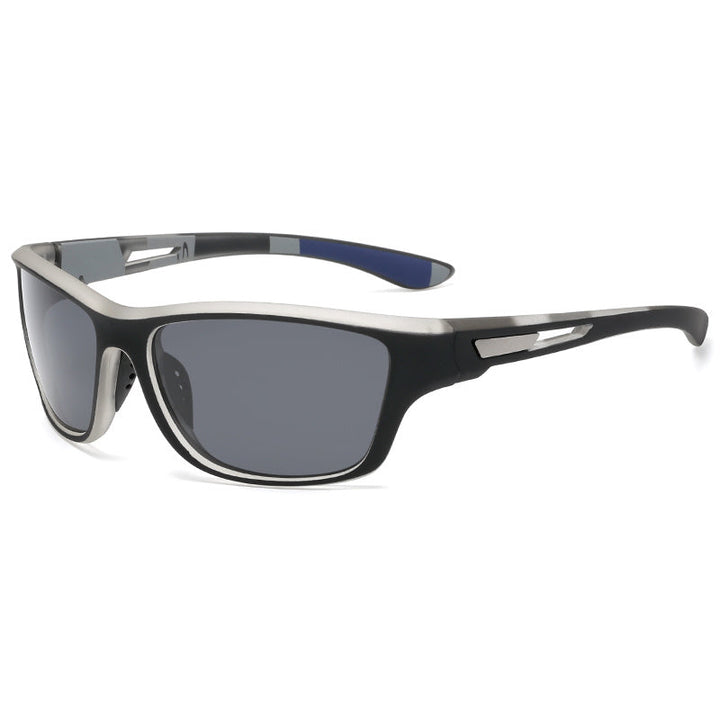 Sporty men's sunglasses with polarized lenses & UV400 protection – Vayron-Gray-State of Style