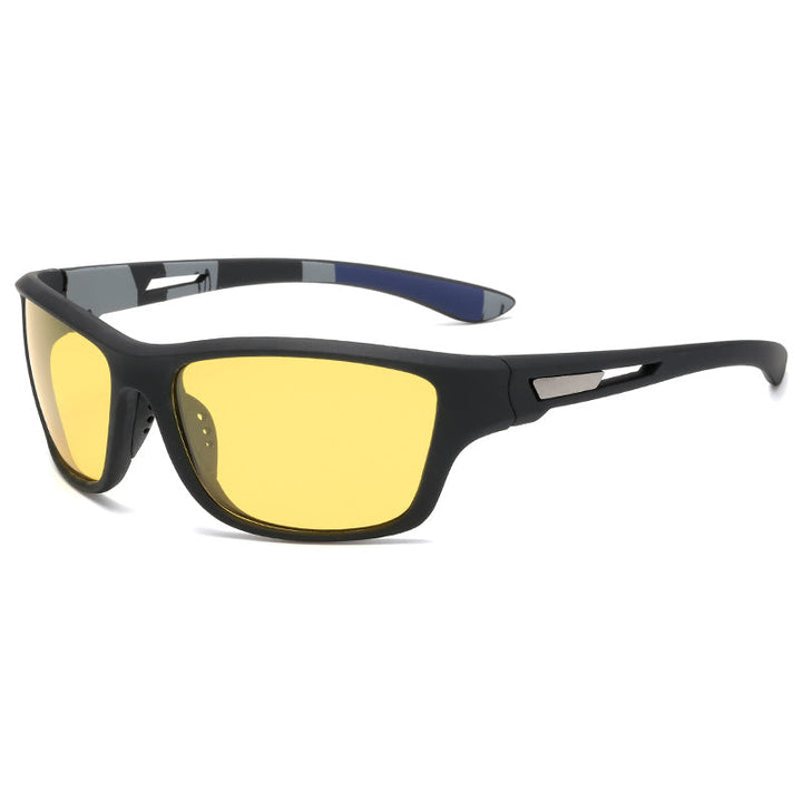 Sporty men's sunglasses with polarized lenses & UV400 protection – Vayron-Yellow-State of Style