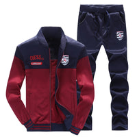 Sporty Men's Tracksuit - Max-Red-L-State of Style