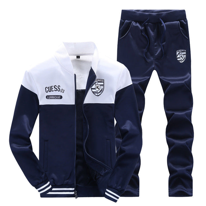 Sporty Men's Tracksuit - Max-White-L-State of Style
