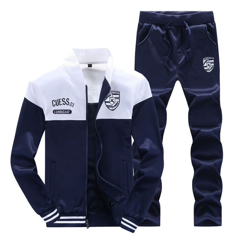 Sporty Men's Tracksuit - Max-White-L-State of Style