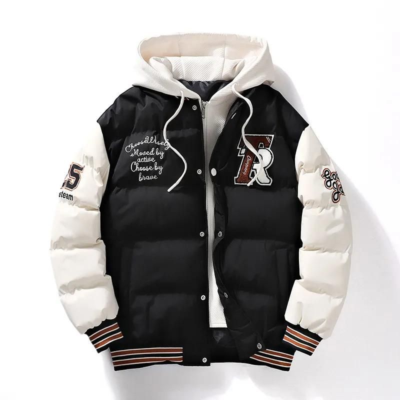 Sporty Men's Winter Jacket with Hood - Ragnar-Black-M-State of Style