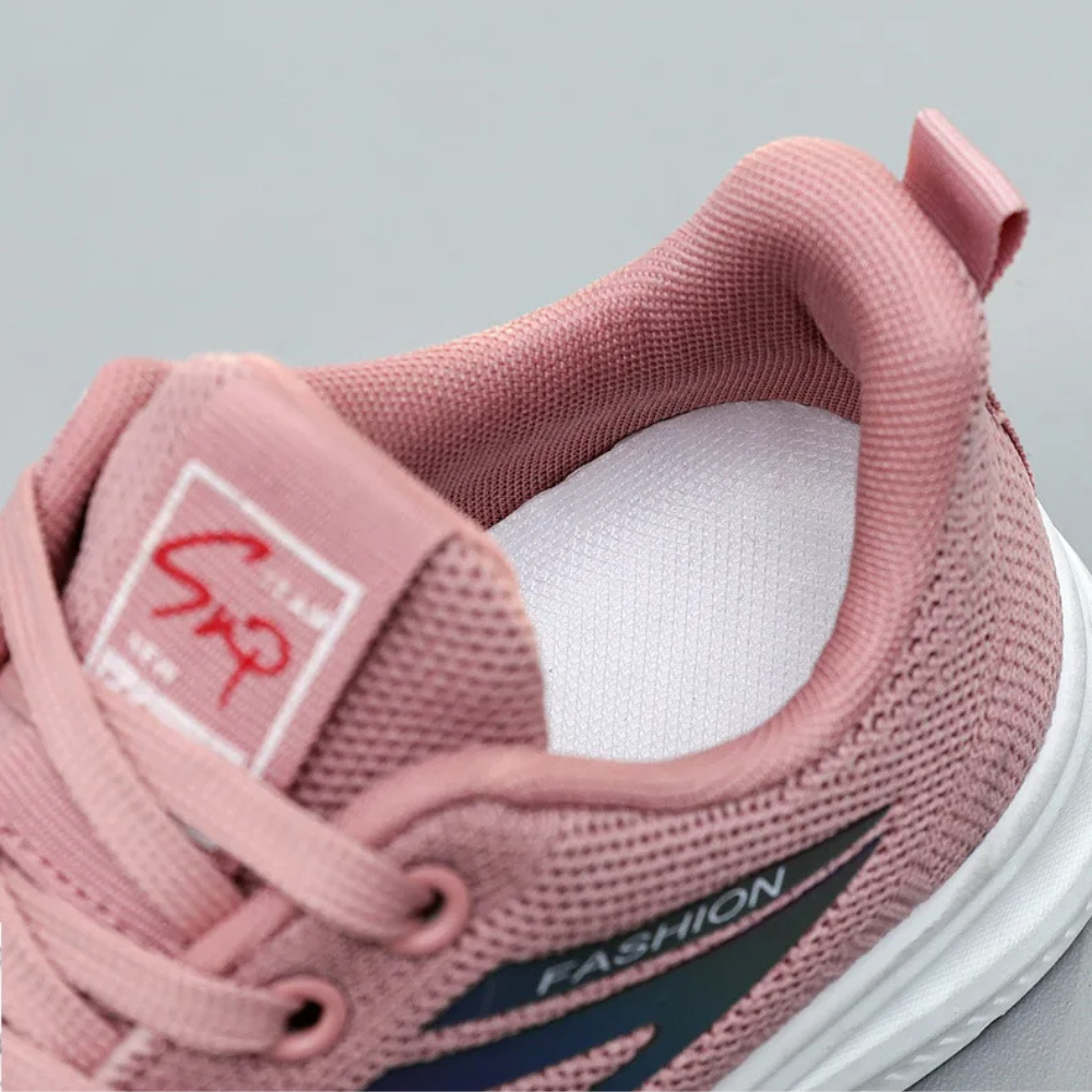 Sporty Orthopaedic Women's Walking Shoes - FitWalk-3.5-Black-State of Style